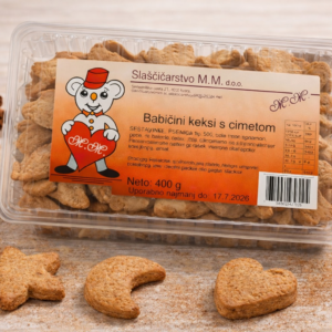 Babičini keksi s cimetom 400g